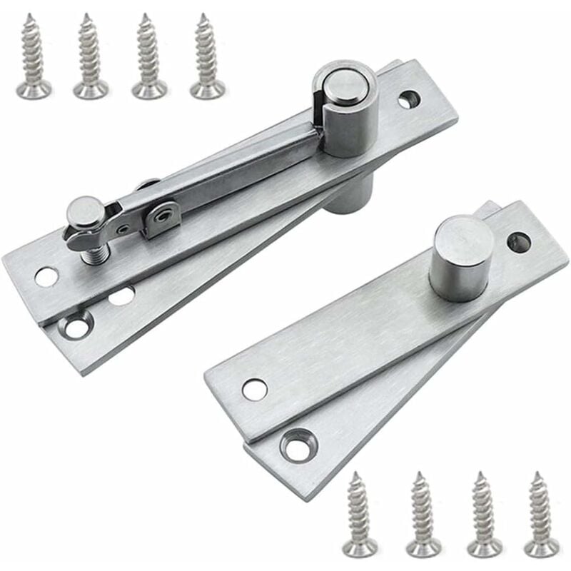 Leisei - Charnière Rotative, Charnière de Pivot de Porte, Charnière de Porte Pivotante Dissimulée, Charnière de Porte Pivotante Haut et Bas, Acier