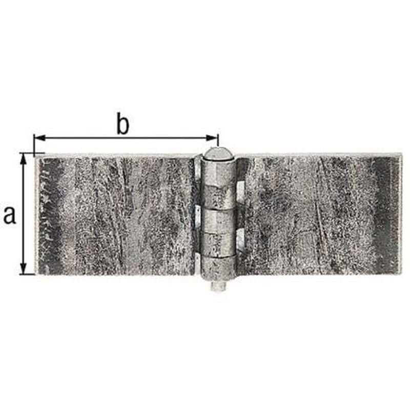 GAH - Alberts Charnière 80x80mm sta brut 6mm - 341572