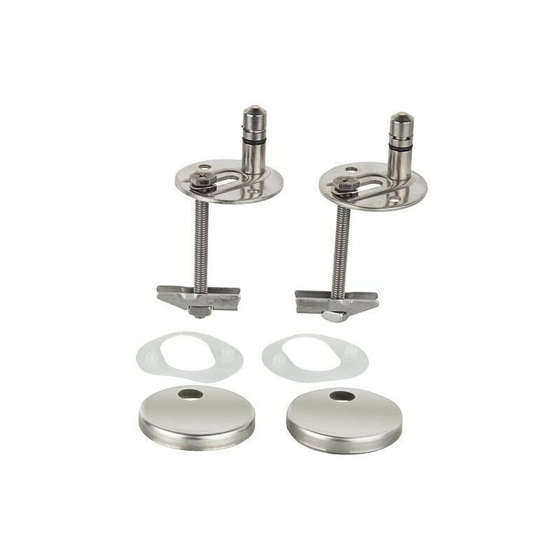 Hamberger Sanitary - Charnière wc Haro C4302G inox - goujon basculant réglage glissière - Take Off