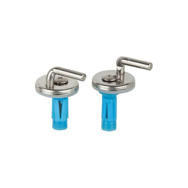 Hamberger Sanitary - Charnière wc Haro D1302H inox - crochet à expansion bvo réglage 2 points