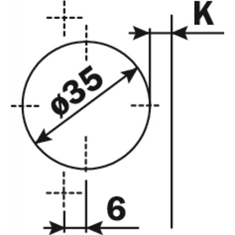 Charnières amorties 155° - à visser - entraxe 48 - coudure 17 - Silentia + série 700 Salice