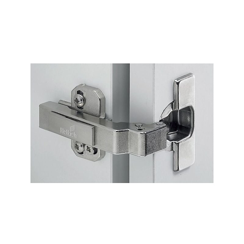 Hettich - Charnières invisibles 95° - Intermat 9936 W90 - boîtier à visser - entraxe 52 mm - coudure 5 mm