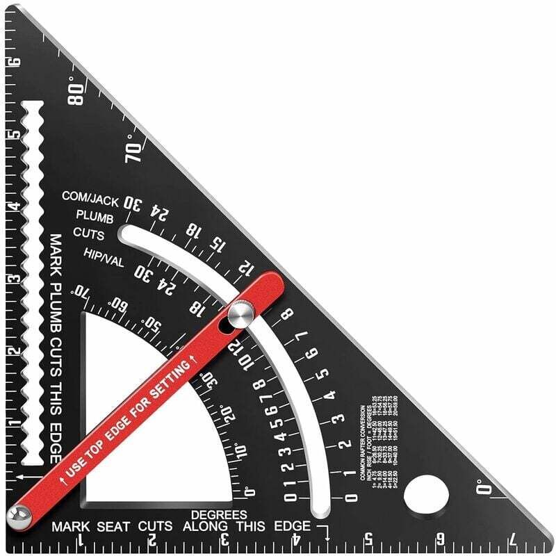 charpentier carré métal aluminium triangle carré carré rapporteur 45 90 degrés