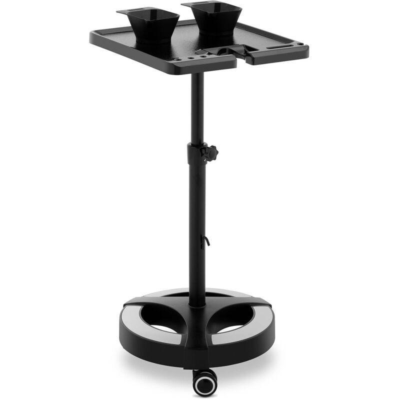 Helloshop26 - Charriot pour salon de coiffure - 10 kg - 635 à 1 020 mm - plateau de 400 x 400 mm