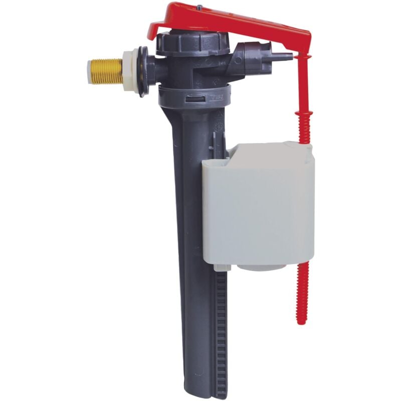 Wirquin - Chasse d'eau wc robinet flotteur à alimentation latérale Jollyfill 10723581, gris