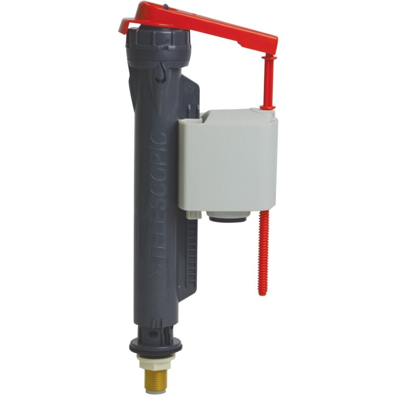 Wirquin - Chasse d'eau wc robinet flotteur à alimentation basse Jollyfill 10723588, gris