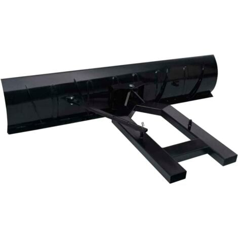 Chasse-neige pour chariot élévateur 200x48 cm Noir