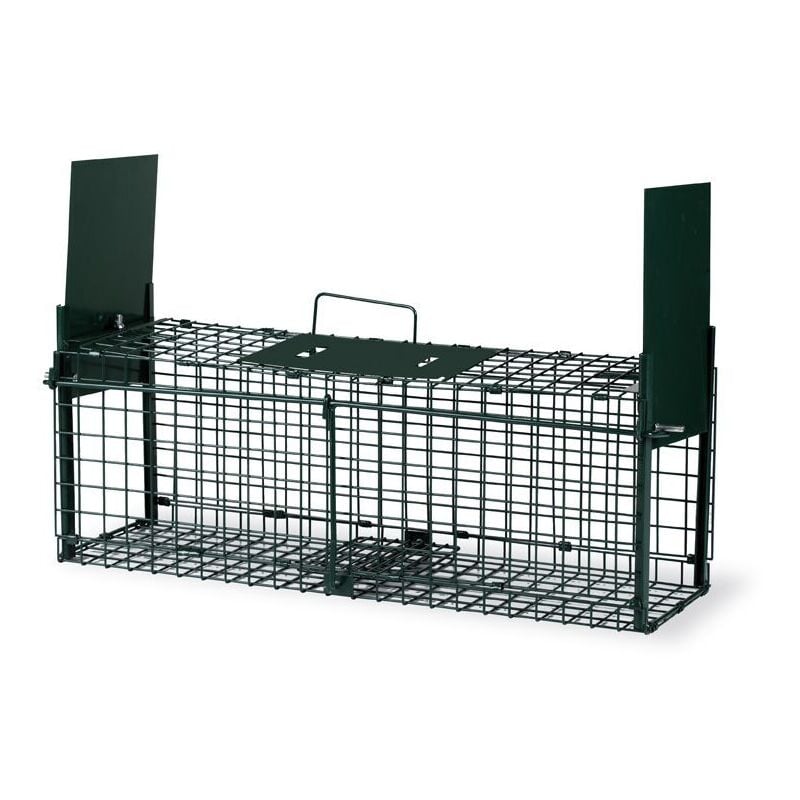 Cage Anti Nuisible Pliante 2 Portes Petits Mammiferes Gaun (621921cm)