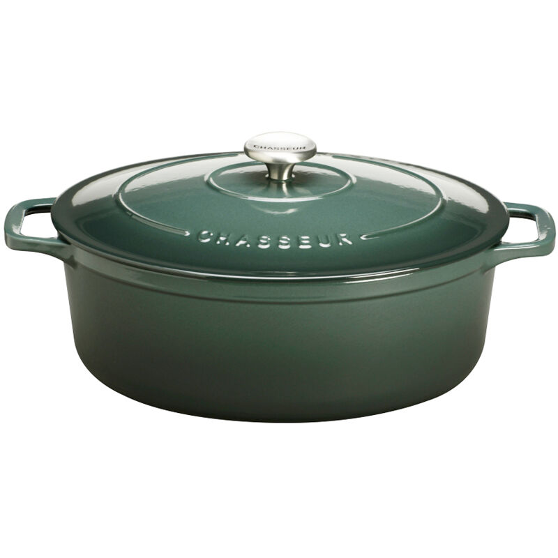 Cocotte ovale en fonte 29cm vert mélèze Chasseur puc 472973