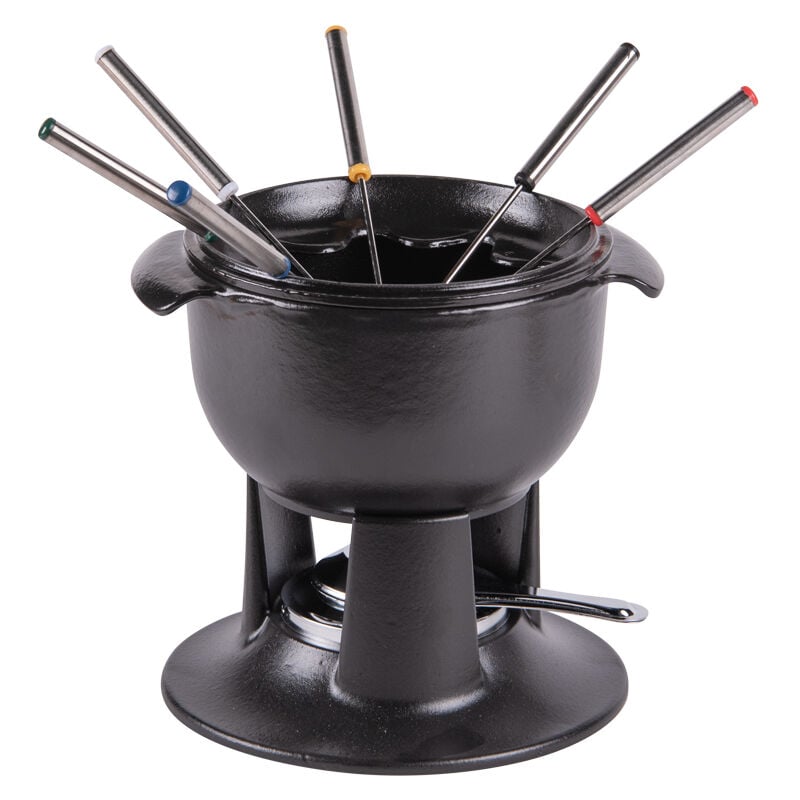 Service à fondue tulipe noir 21 cm - Chasseur