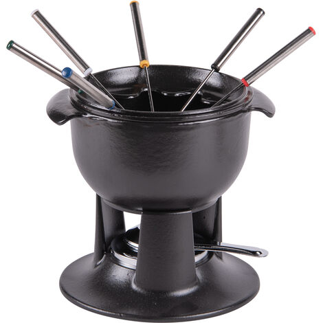 Chasseur - Service à fondue tulipe noir 21 cm