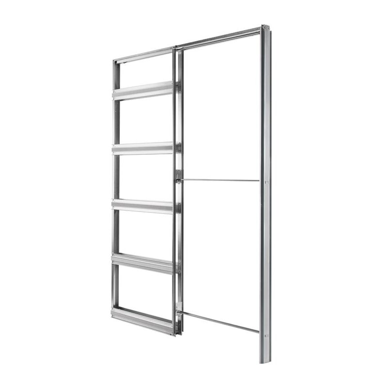 Châssis de porte coulissante pour cloison - Eclisse - Simple vantail - l. 630 mm - L. 2040 mm