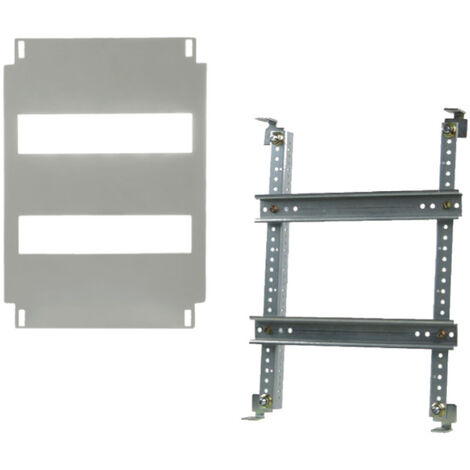 Châssis avec plastron 24 modules pour coffret polyester 300x400 Solera Polibox