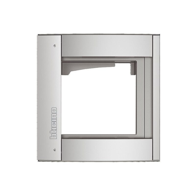 Bticino - sfera new - chassis et enjoliveur - 1 module - allmetal