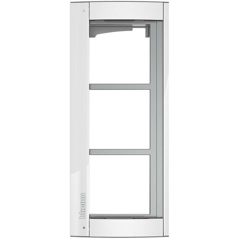 Châssis + cadre support Sfera New 3 modules Allwhite BTICINO 350232