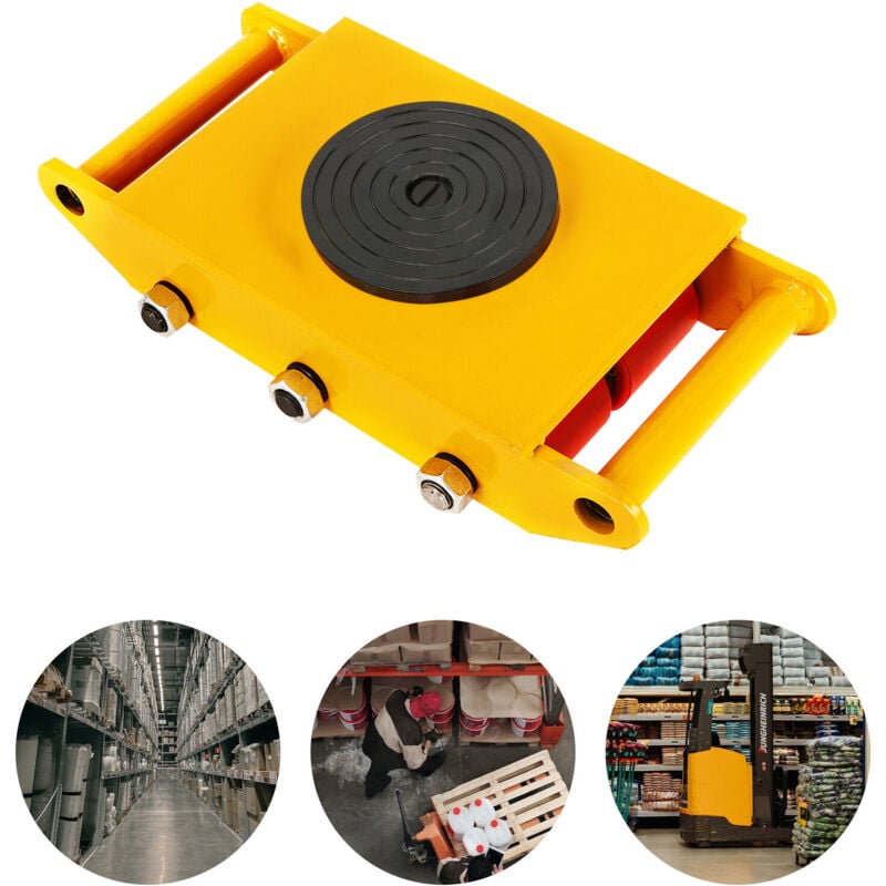 Châssis de transport 8T - Roulettes de transport industrielles - Roulettes blindées avec capuchon rotatif à 360° - Pour la manipulation de meubles et