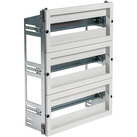 Chassis Modulaire 4 Rangées De 29 Modules Pour Armoire Polyester Ide Pol8060 Profondeur 300mm