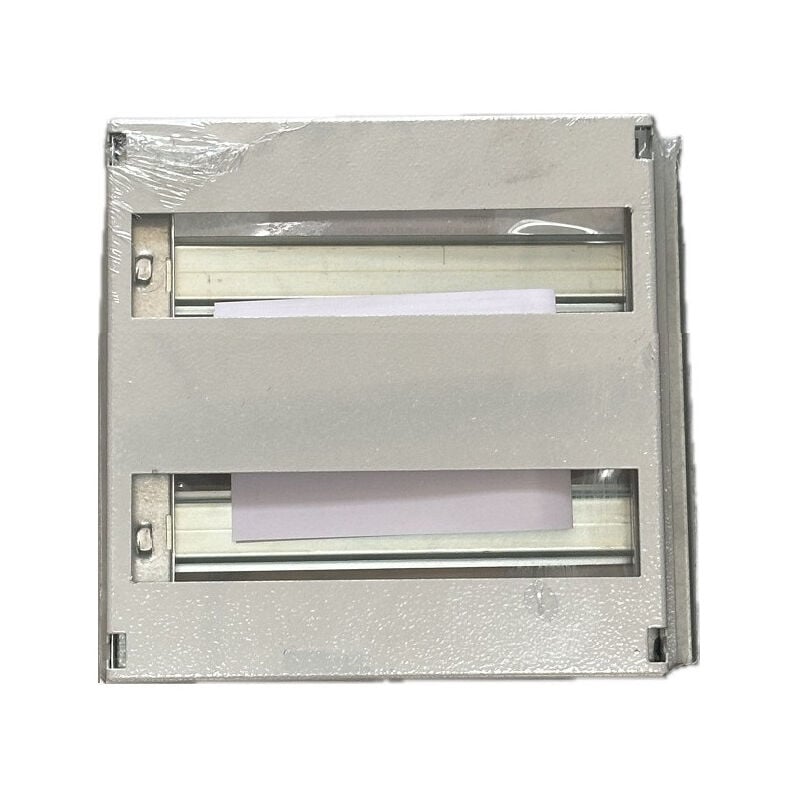 Scame - Chassis modulaire rail din + platron 2 rangées de 12 modules (24M) entraxe pour équiper coffret 400x300mm gissey