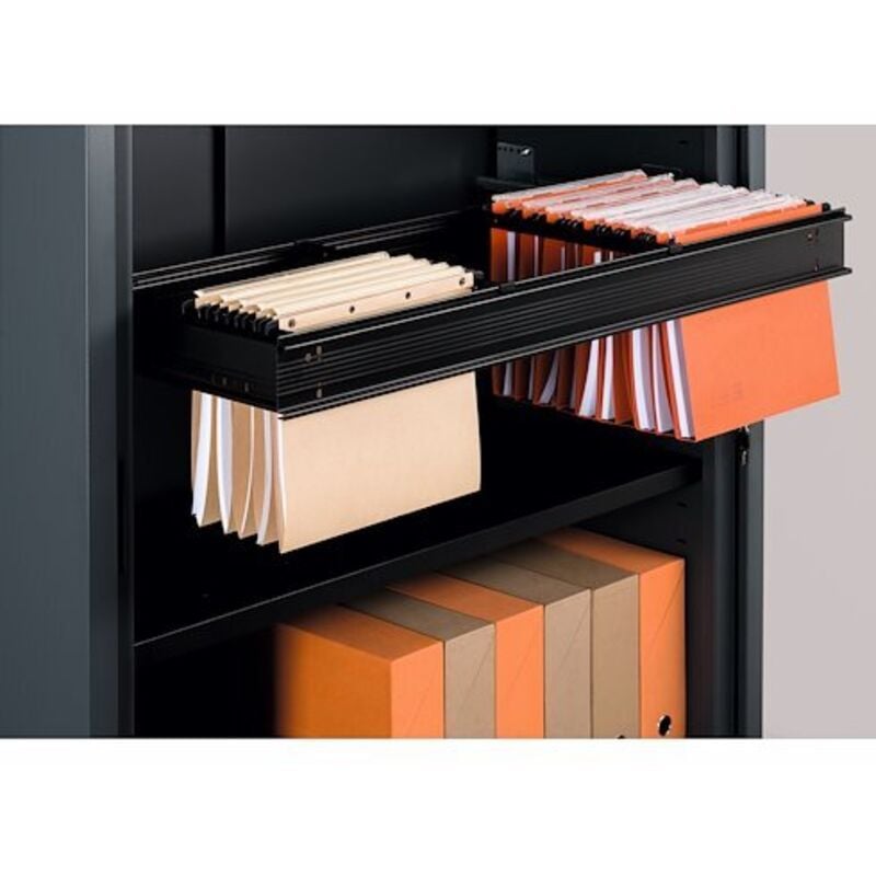 Chassis télescopiques pour dossier suspendus pour armoires à rideaux livrées démontées l 100 - Maxiburo