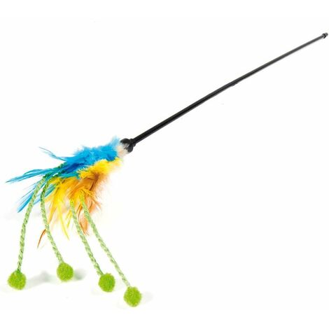 Chat chat chat avec plumes et boulettes 40 cm
