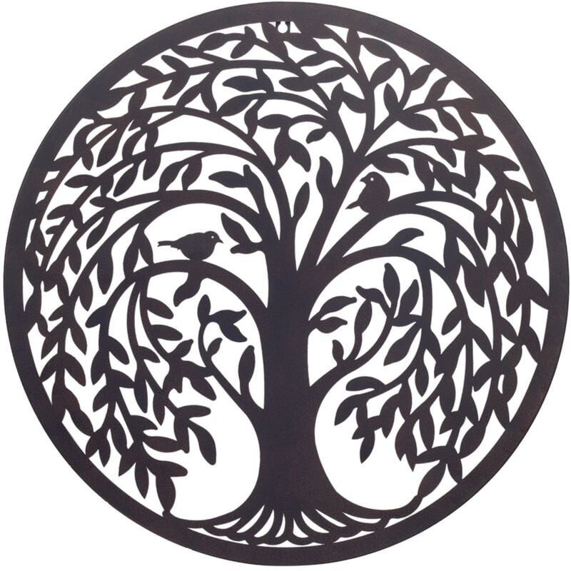 Signes Grimalt Appliquer un mur d'ornement en métal Applications Adorno Metal Black 1x60x60cm 22820