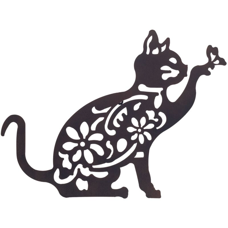 Signes Grimalt Appliquer un mur d'ornement en métal Mur en métal noir en métal noir Adorno 1x51x41cm 24031