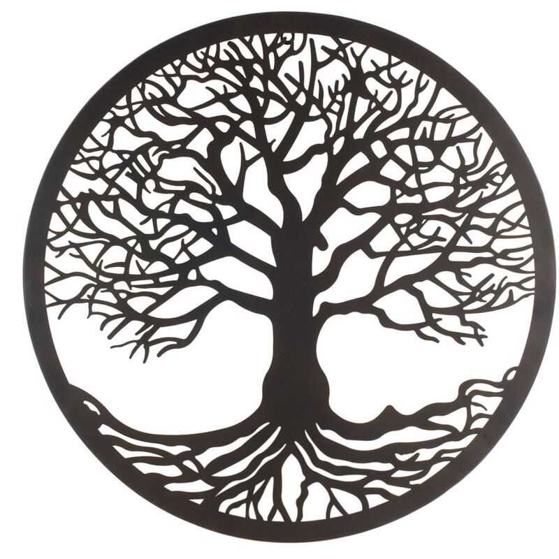 Signes Grimalt Appliquer un mur d'ornement en métal Applications Adorno Metal Black 1x60x60cm 22818