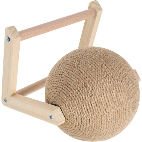 Chat Interactif Griffoir Boule Stable et Balle à Griffer Amusante pour