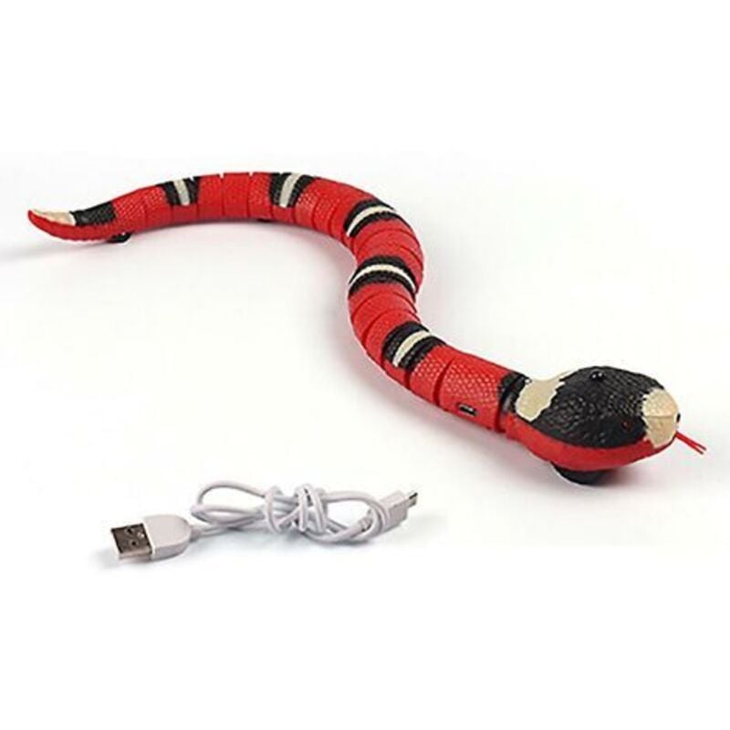 Tuserxln - Chat Jouet Interactif, Jouet De Serpent Électrique Pour Chats, Jeu Chat Interactif Jouet Electronique Automatique Avce Câble usb, Jouet De
