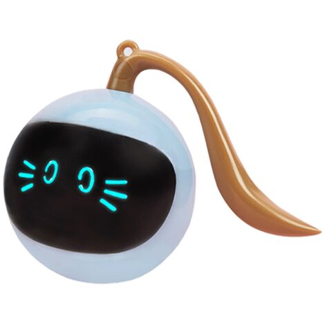 Chat Jouets Électrique Intelligent Drôle Chat Bâton Jouet Auto-excitant Balle Bleu