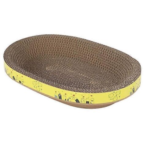 Chat pour gratter planche en carton ondulé lit lounge coussin griffoir moyen repose-pattes