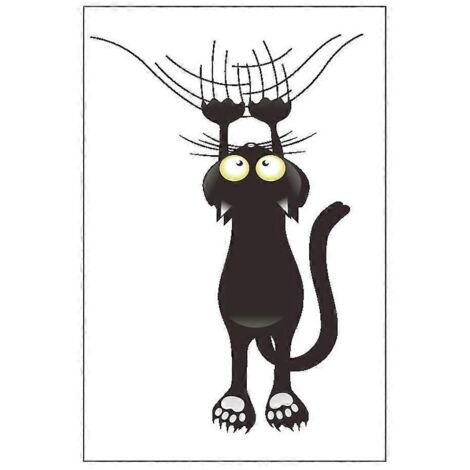 Chat PVC miroir mural pour chat créatif tombant, autocollant mural DIY imperméable, décoration de fenêtre, papier peint fond pour chambre, nursery, salle de jeux, maison.