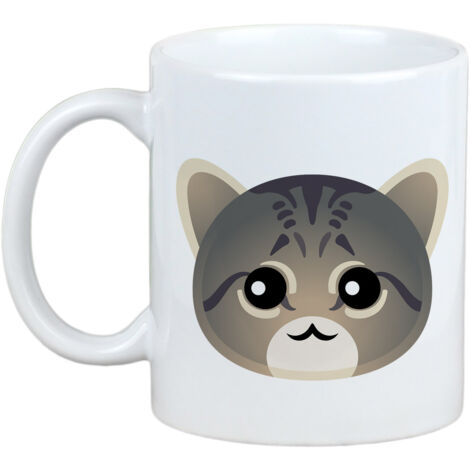 Chat tigré asiatique - Mug avec graphisme et inscription par Art-Dog