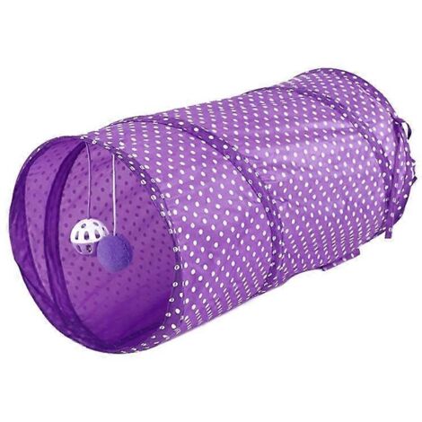 Chat tunnel pour chat, tube de jeu pour chaton, jouet interactif anti-ennui, parcours pliable pour entraînement félin, activité ludique pour chat d'intérieur.
