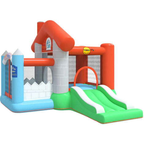 Château gonflable avec toboggan 272x257x220 cm PVC Happy Hop - N/A