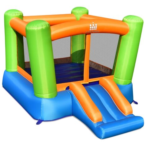 Château Gonflable avec Trampoline Grand Trampoline et Toboggan pour Enfants 250 x 195 x 141 cm (sans gonfleur) Maison Chic