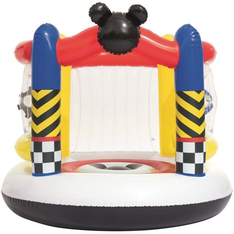 Bestway D. Mickey Roaster Racers Trampoline Gonflable - Diamètre 137 H 119 + Acc.