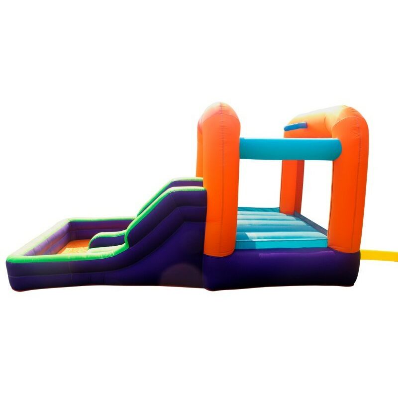 Aqua Parc Piscine Panier De Basket Et Aire De Rebonds Aire De Jeux Avec Toboggan Chateau Gonflable Pour Enfant Surface 410x240x0 Cm Souffleur Et Sac De Rangement Inclus Jeux De Plein Air