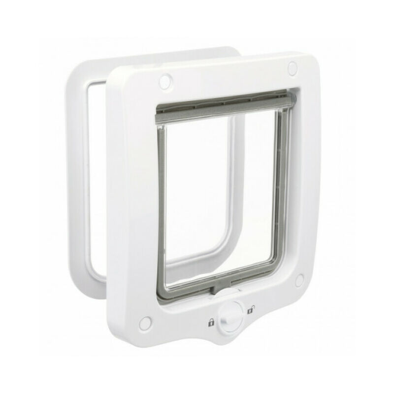 Chatière 2 positions 20 × 22 cm Coloris Blanc - Trixie
