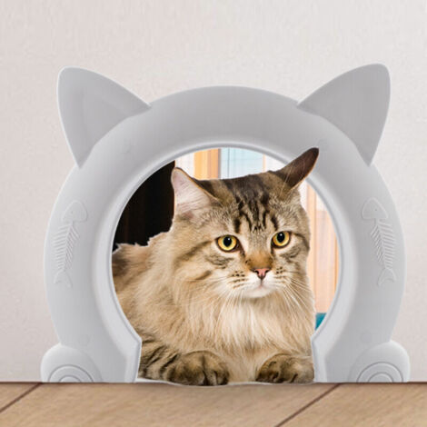 chatiere ,chatiere pour Chat,adapté aux Chats de Petite ,Blanc,