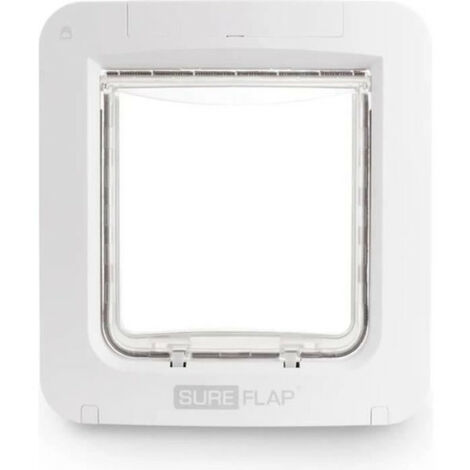 Chatière connectée à puce électronique – Dimensions 178 mm x 170 mm – Compatible avec application smartphone – Livrée sans hub – Sureflap