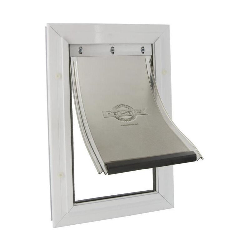 Porte Staywell cadre en aluminium - Blanc - Pour chat ou chien jusqua 100 kg - Petsafe