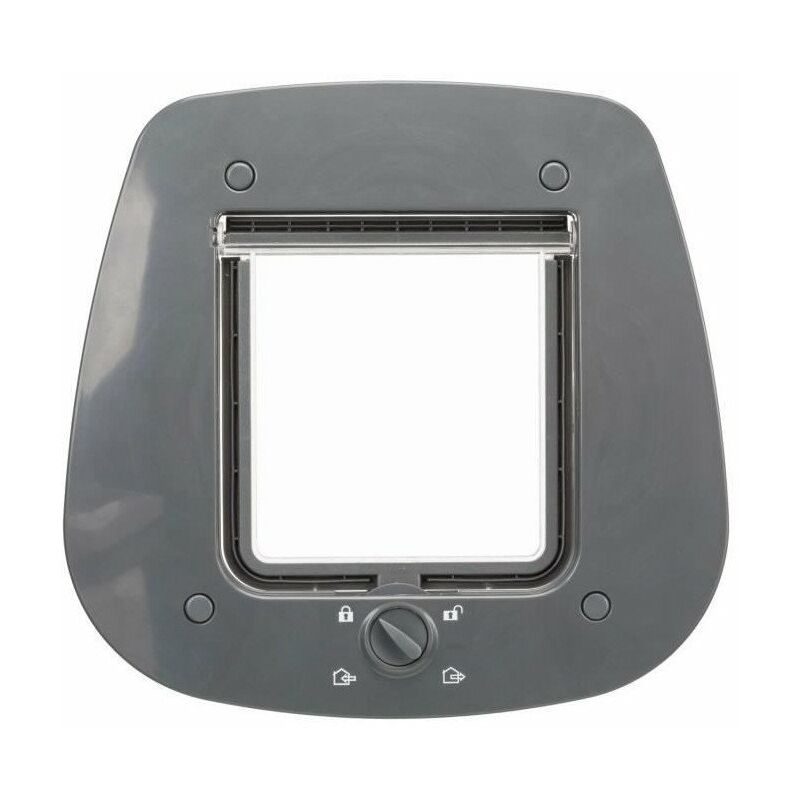 Chatiere - 4 positions - Pour porte verre - 27 × 26 cm - Gris