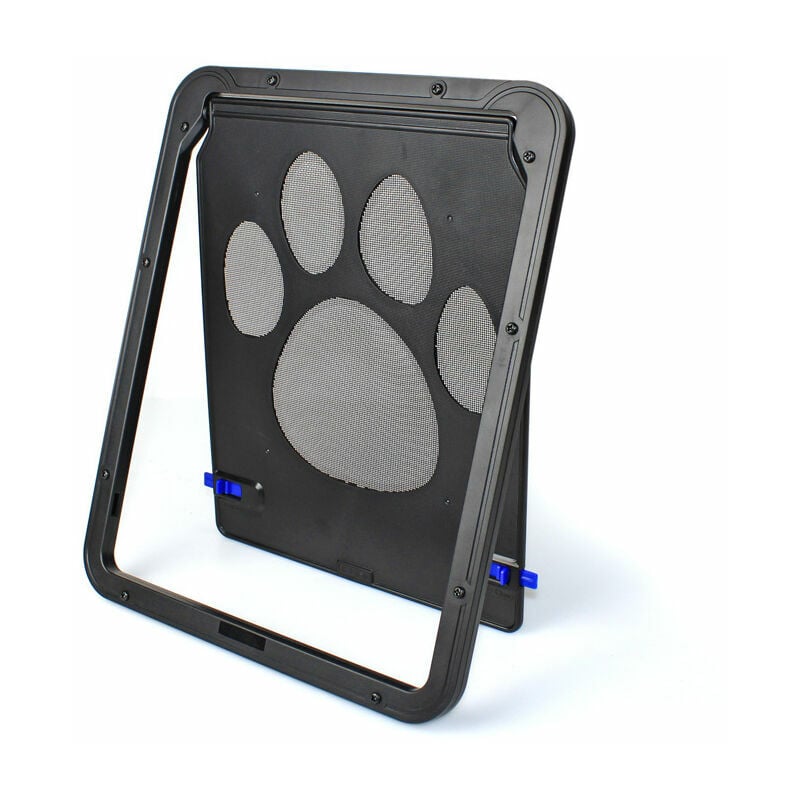 Echoo - Chatière pour Chien Chat chatière à Puce Porte pour Chiens Grands Chatière pour Porte moustiquaire Verrouillage à 4 Positions