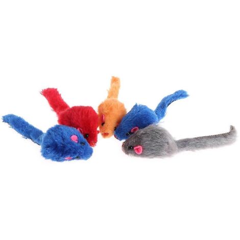 Chaton Jouet Souris Interactive, Jouet Rattle Lumineux pour Chat, Entraînement Attraper Souris Coloré, Jouet de Capture pour Félin