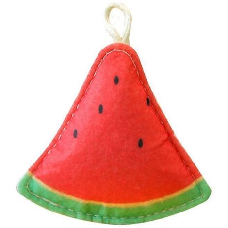 Chaton Jouets à Mâcher en Tissu Doux pour Dentition avec Herbe à Chat Remplie, Jouet pour Chat à Domicile - Pastèque G