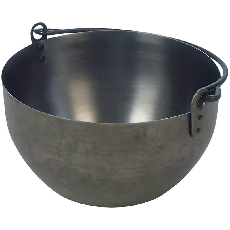 Visiodirect - Chaudron marmite de cuisson en Acier Inoxydable coloris Gris - 32 x 17 cm