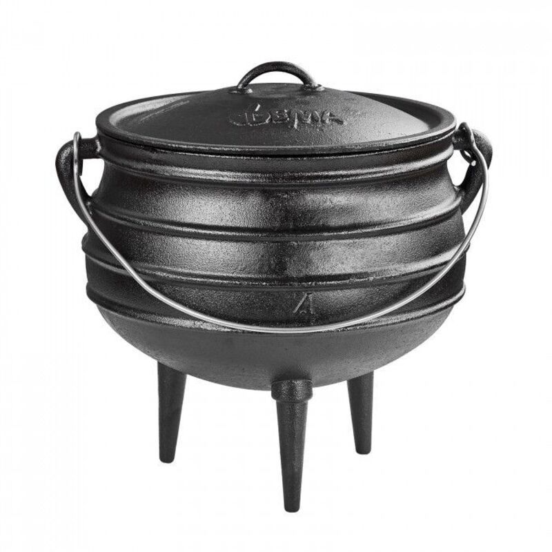 Dema - Chaudron Marmite en fonte 12 litres à poser ou à suspendre Barbecue