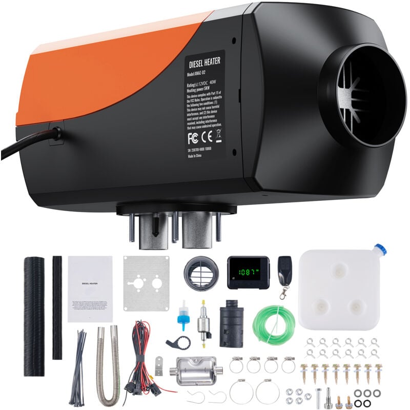 Mophorn - Chauffage à air diesel12 v 5 kW avec écran lcd et télécommande, idéal pour les voitures, les bus, les camping-cars et l'utilisation en