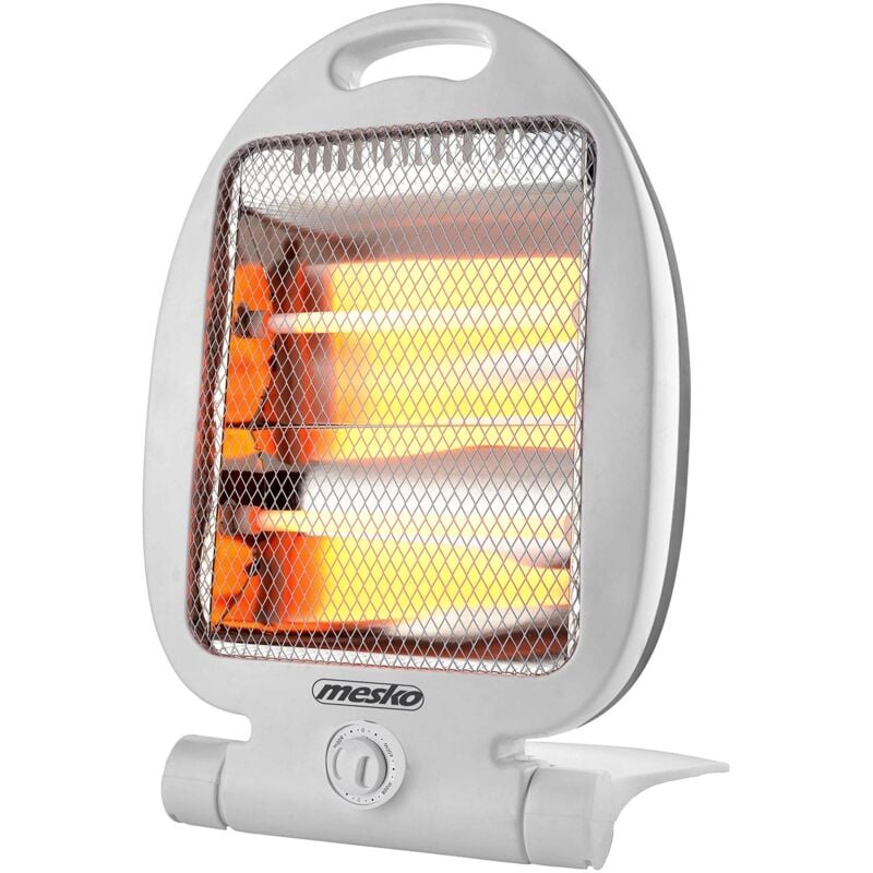 Chauffage à Quartz Basse Consommation Chauffage Électrique d'Appoint, Radiateur Infrarouge pour salle de bain avec 2 Lampes, 2 Niveaux de Puissance,